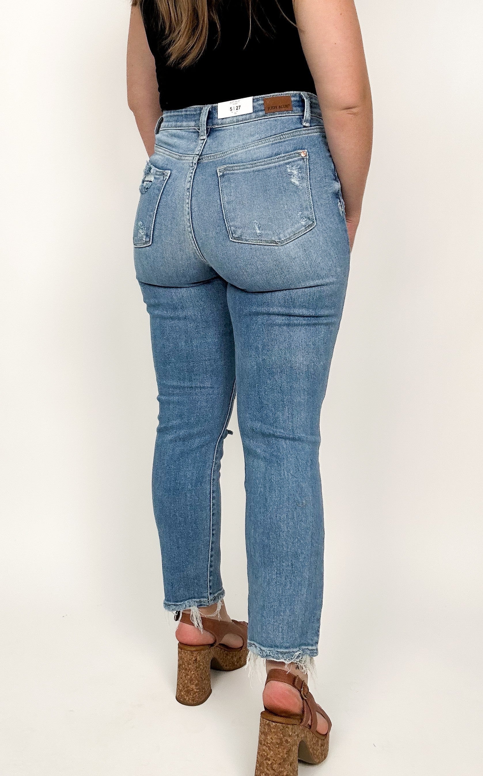 Judy Blue 90's Hi Rise Slim Straight Leg Jeans