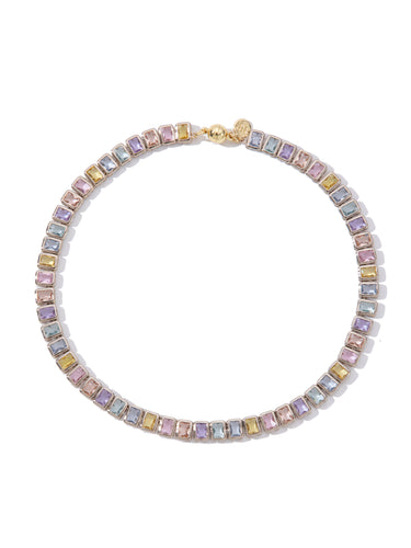 Geneva Necklace - Linen Pastel Dream