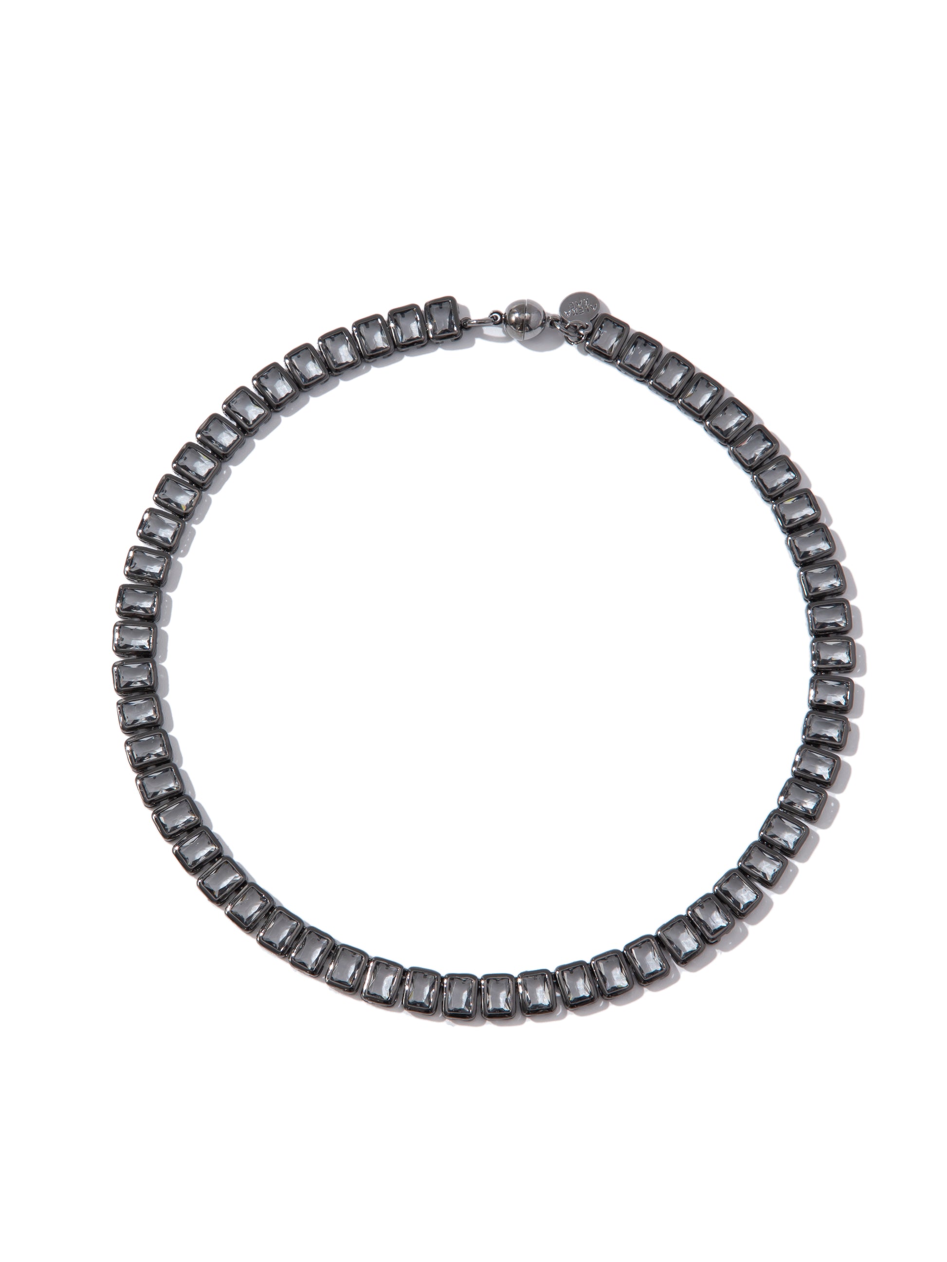 Geneva Necklace - Gunmetal Dark Smokey