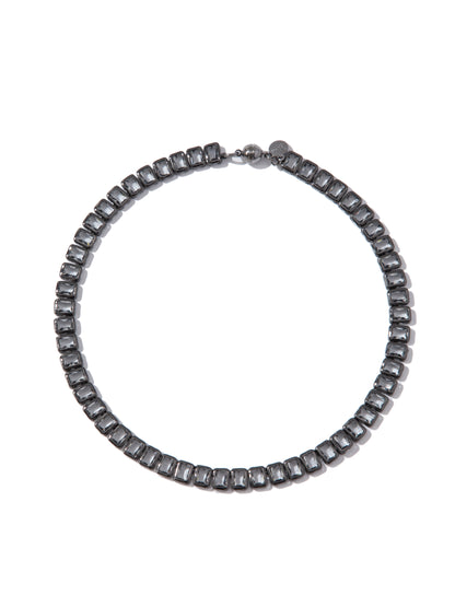 Geneva Necklace - Gunmetal Dark Smokey
