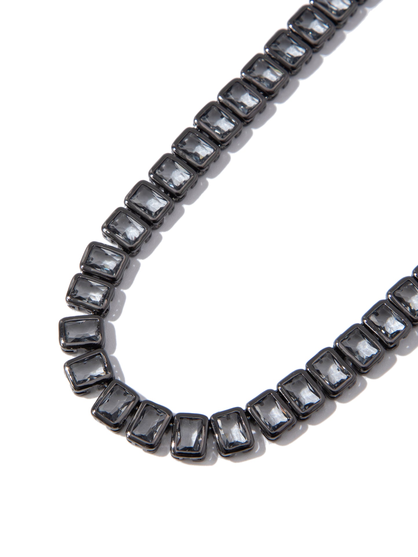 Geneva Necklace - Gunmetal Dark Smokey
