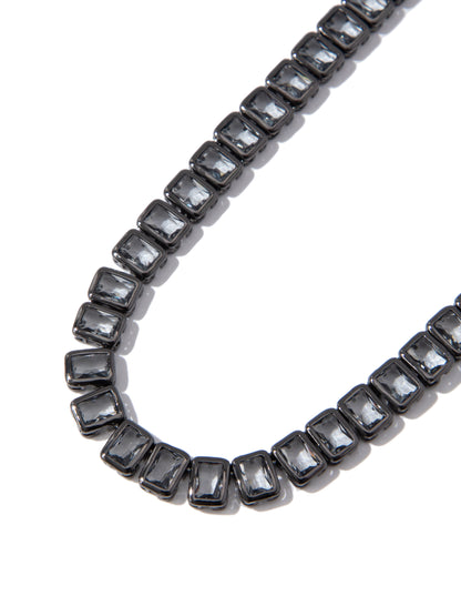 Geneva Necklace - Gunmetal Dark Smokey