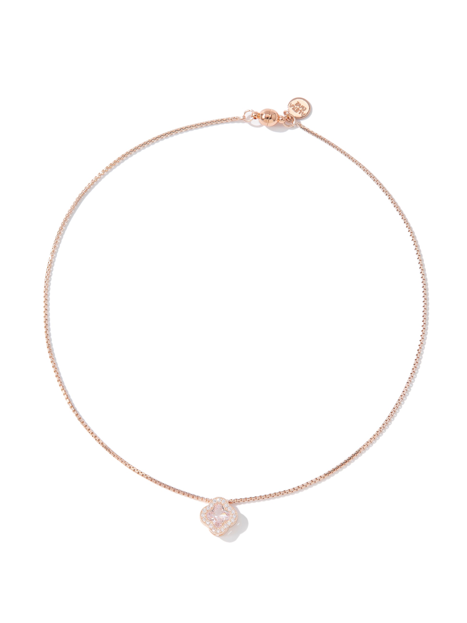 Gia Necklace - Metallic Light Rose Gold