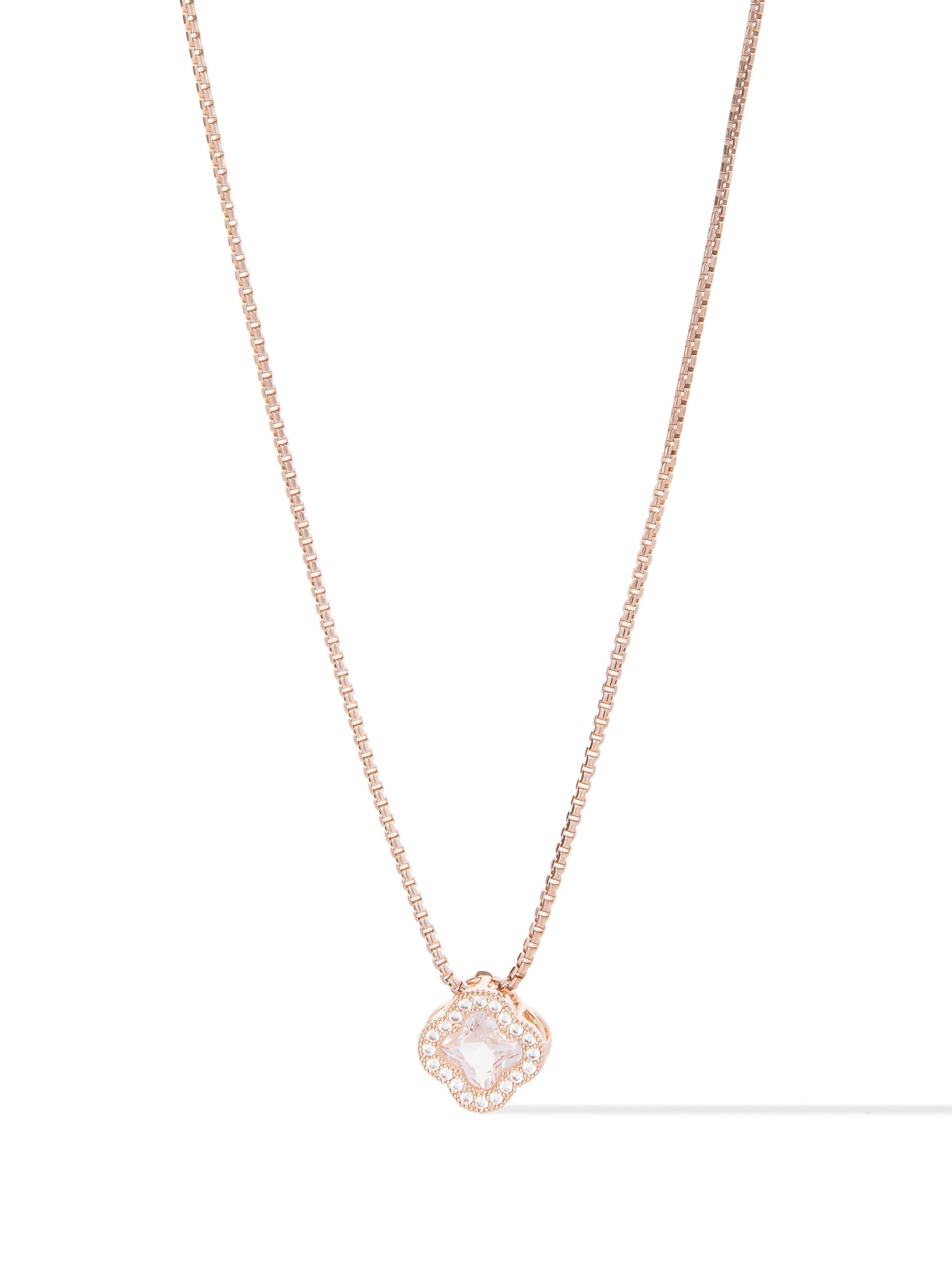 Gia Necklace - Metallic Light Rose Gold