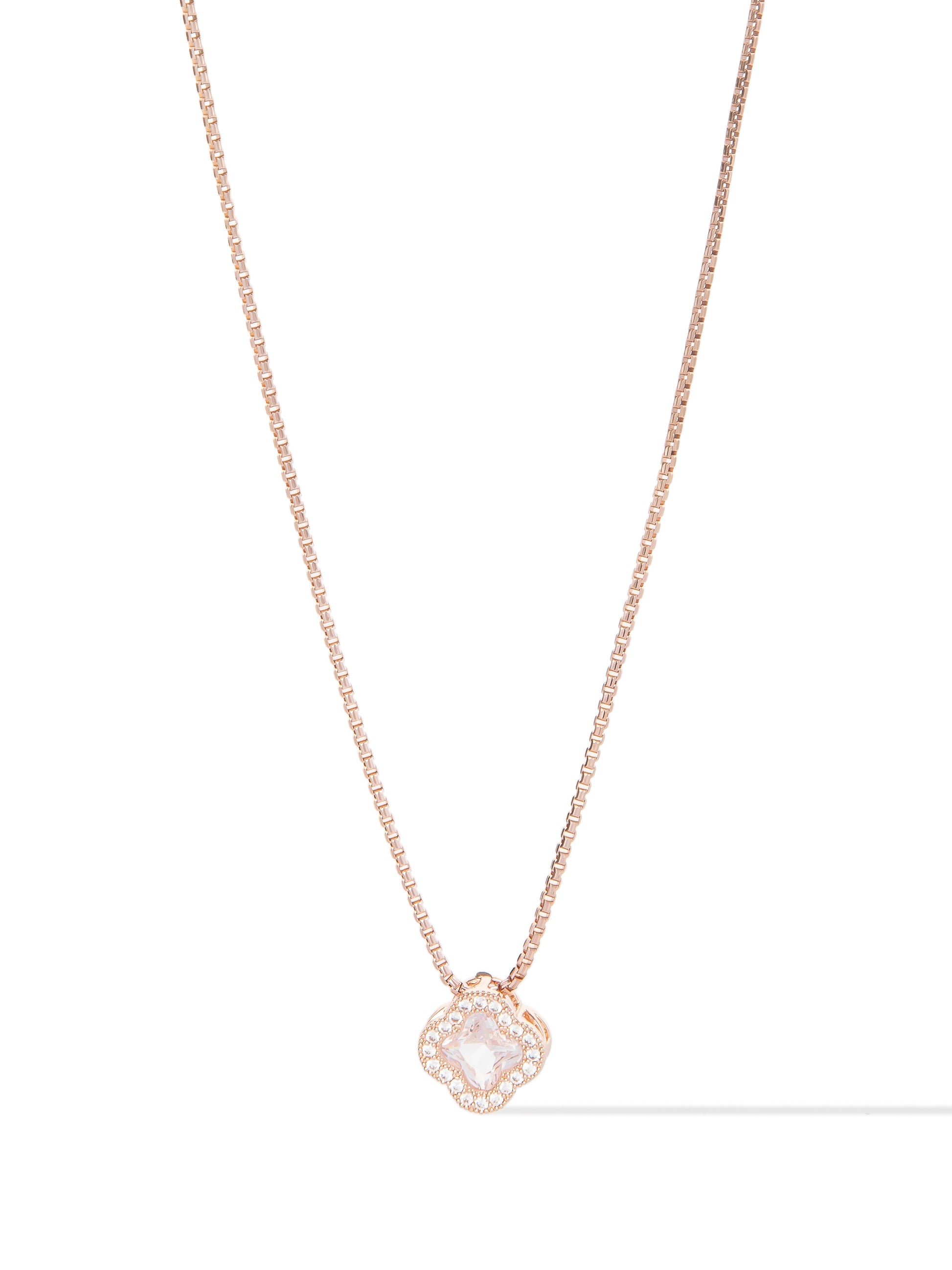Gia Necklace - Metallic Light Rose Gold