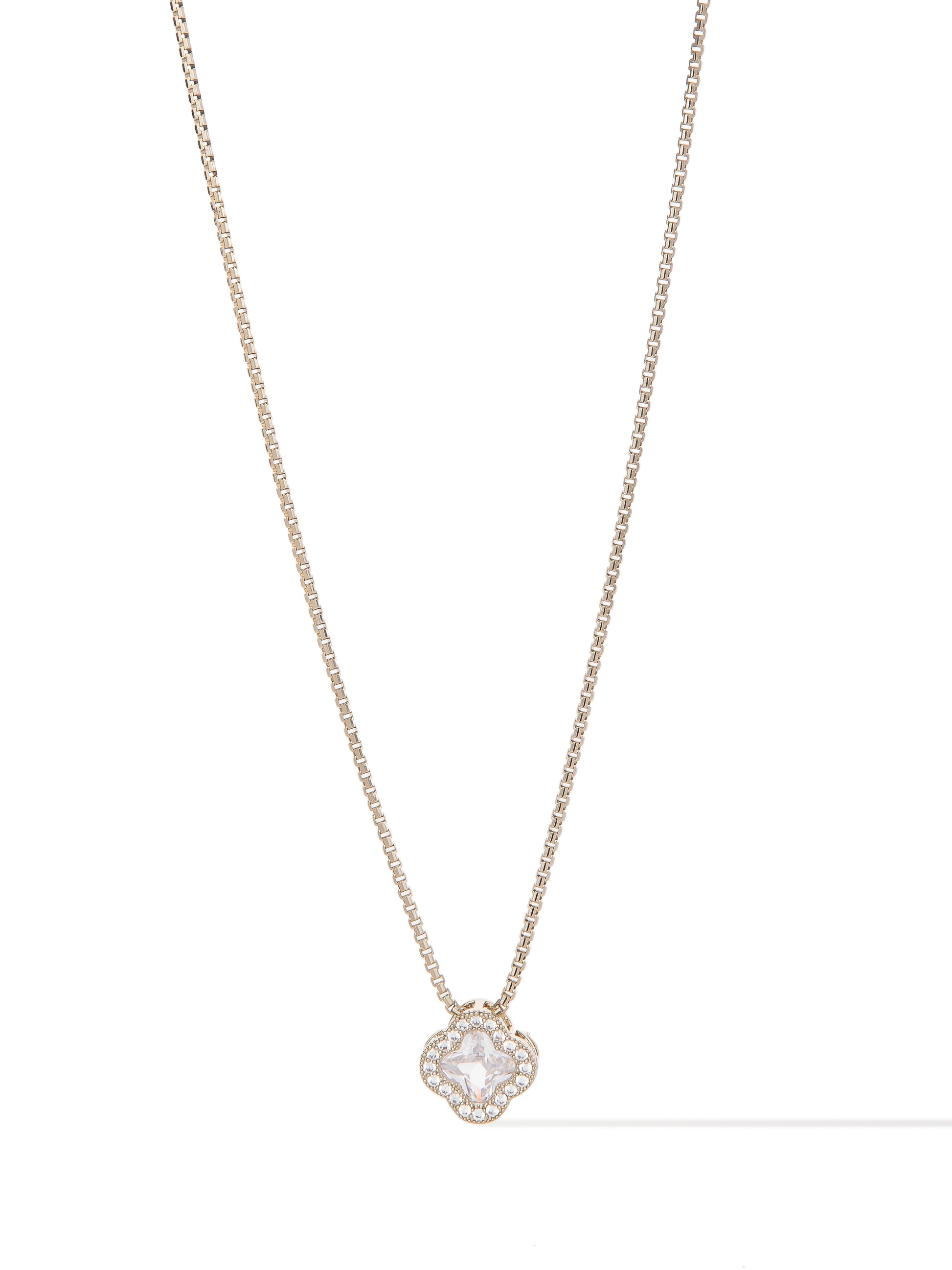Gia Necklace - Metallic Linen