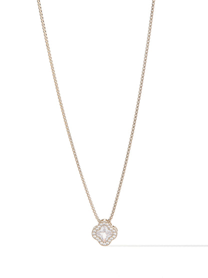 Gia Necklace - Metallic Linen
