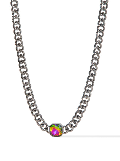 Girl Boss Necklace - Gunmetal