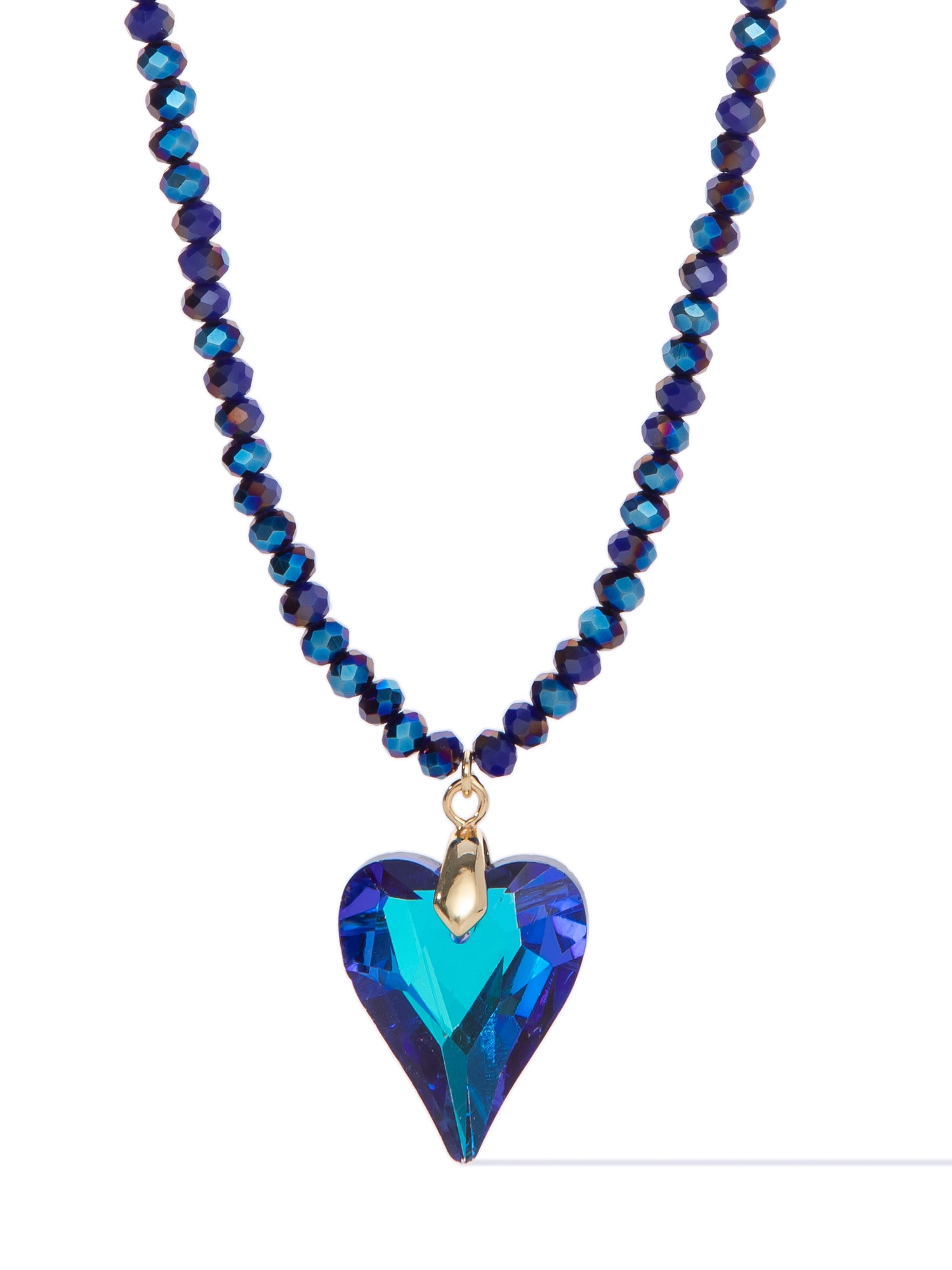Glistening Harmony Necklace - Midnight Heart