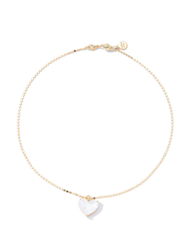 Glow Heart Short Necklace - Cotton