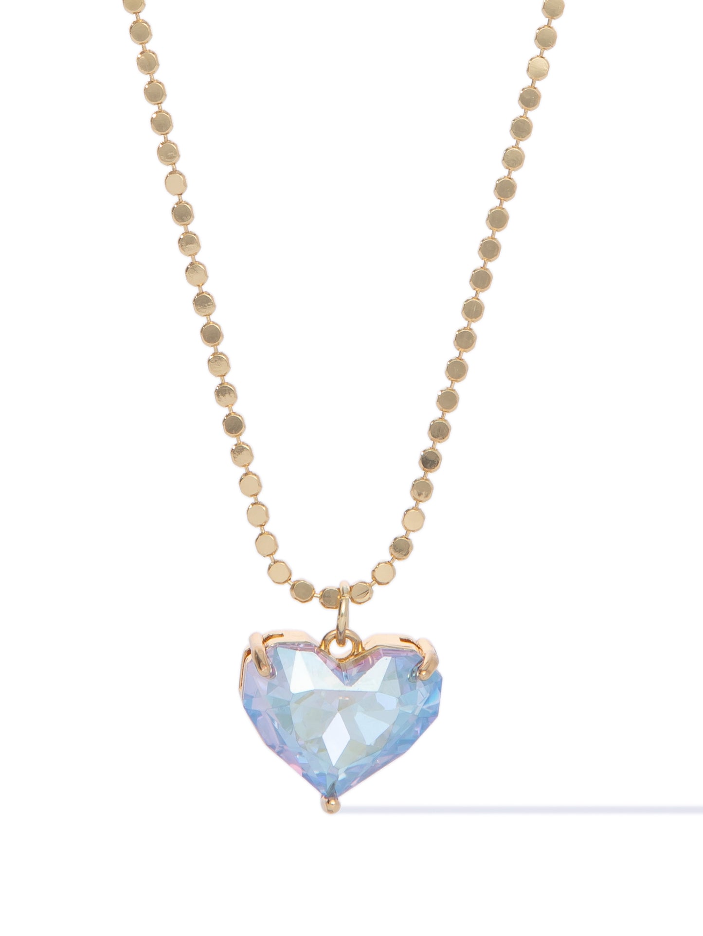 Glow Heart Short Necklace - Lavender Mist