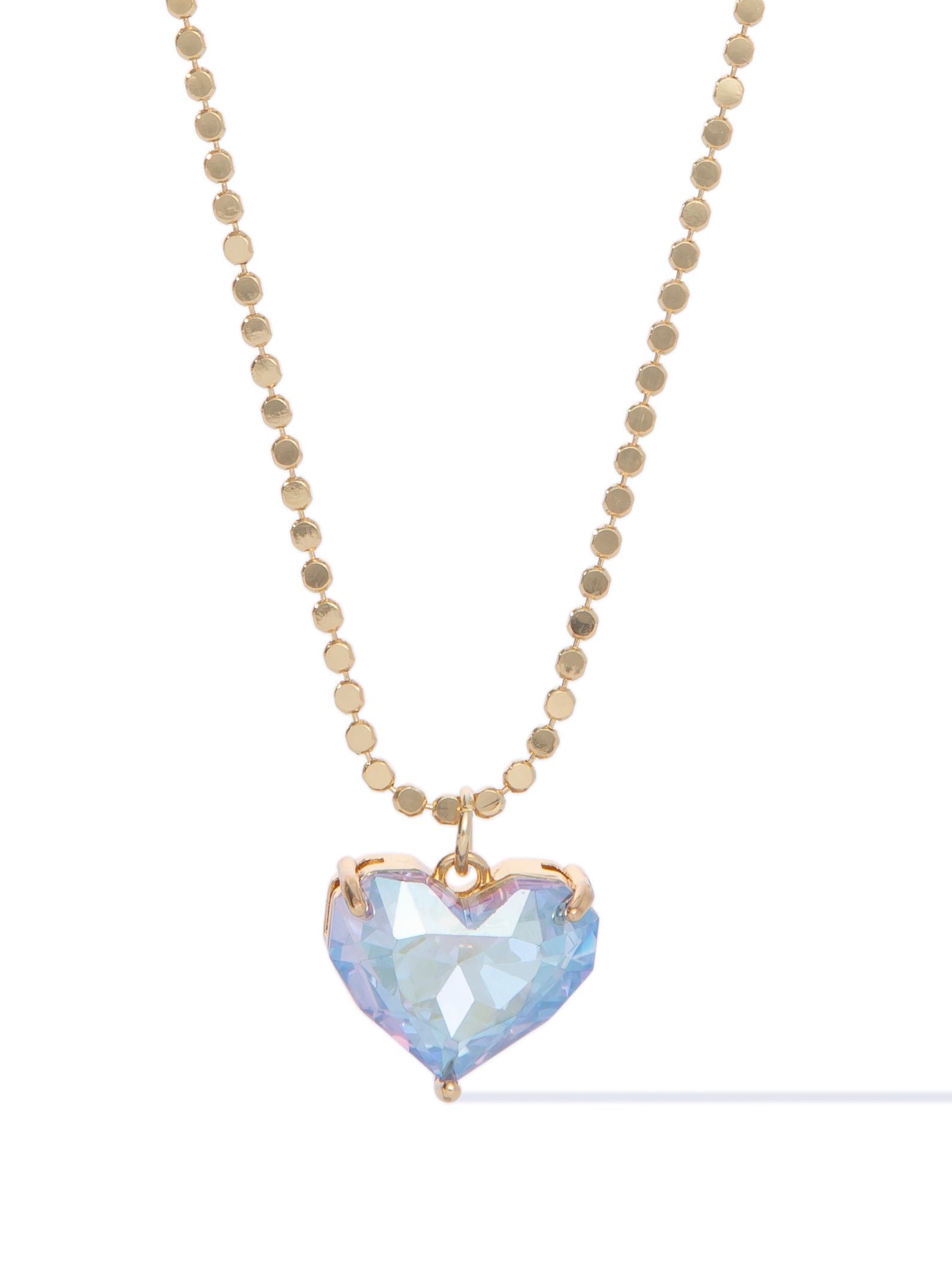 Glow Heart Short Necklace - Lavender Mist
