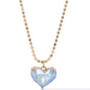 Glow Heart Short Necklace - Lavender Mist
