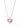 Glow Heart Short Necklace - Metallic Petal