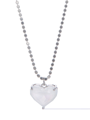 Glow Heart Short Necklace - Cotton