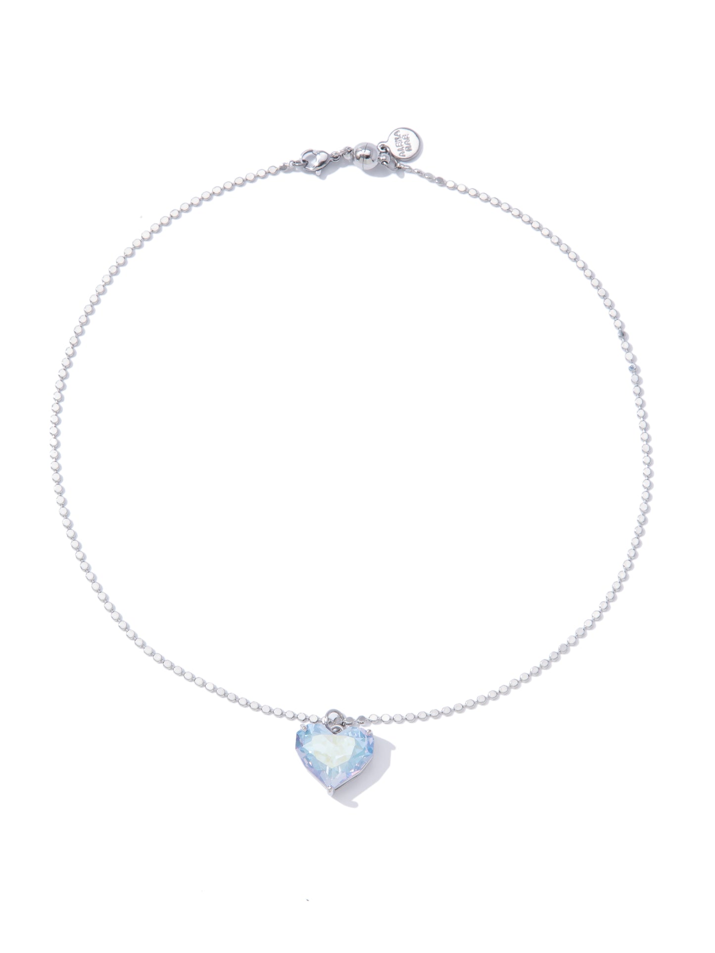 Glow Heart Short Necklace - Lavender Mist