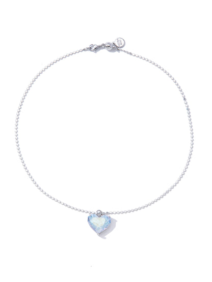 Glow Heart Short Necklace - Lavender Mist