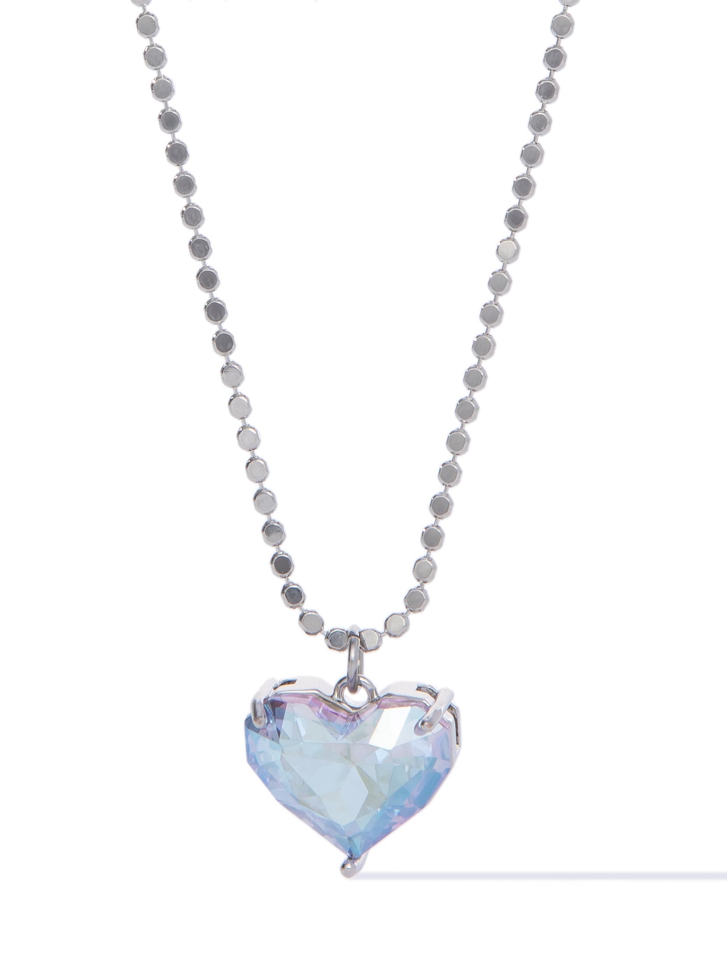Glow Heart Short Necklace - Lavender Mist