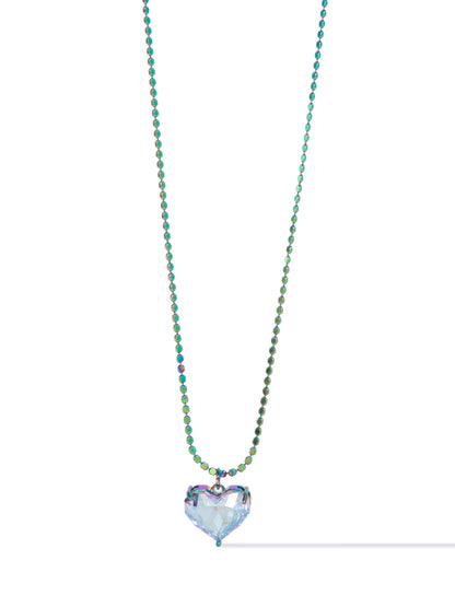 Glow Heart Long Necklace - Mystic