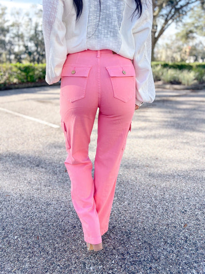 Judy Blue Candy Land High Rise Garment Dyed Straight Jeans *JB