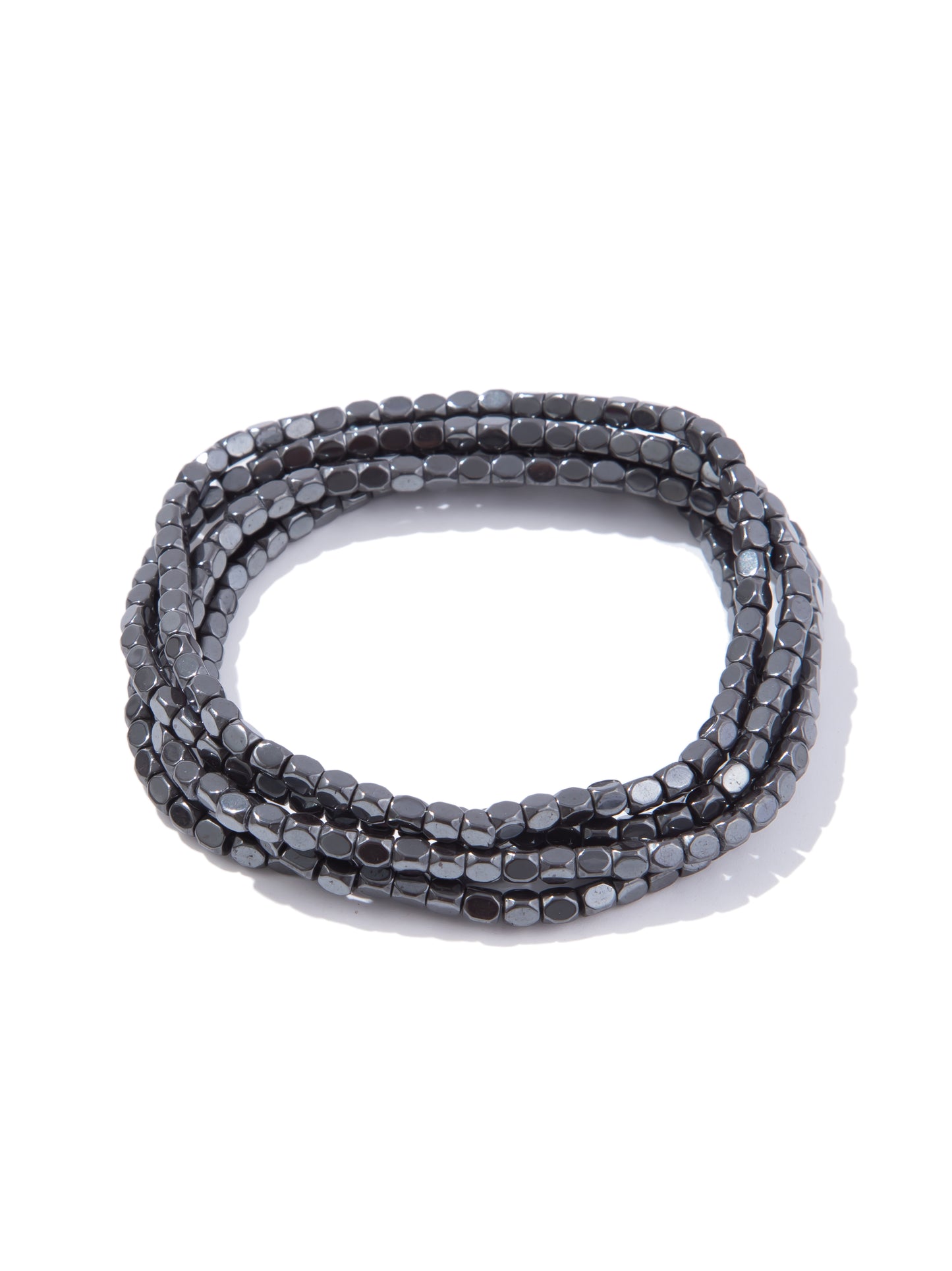 Graphite Gleam Bracelet Set  - Gunmetal