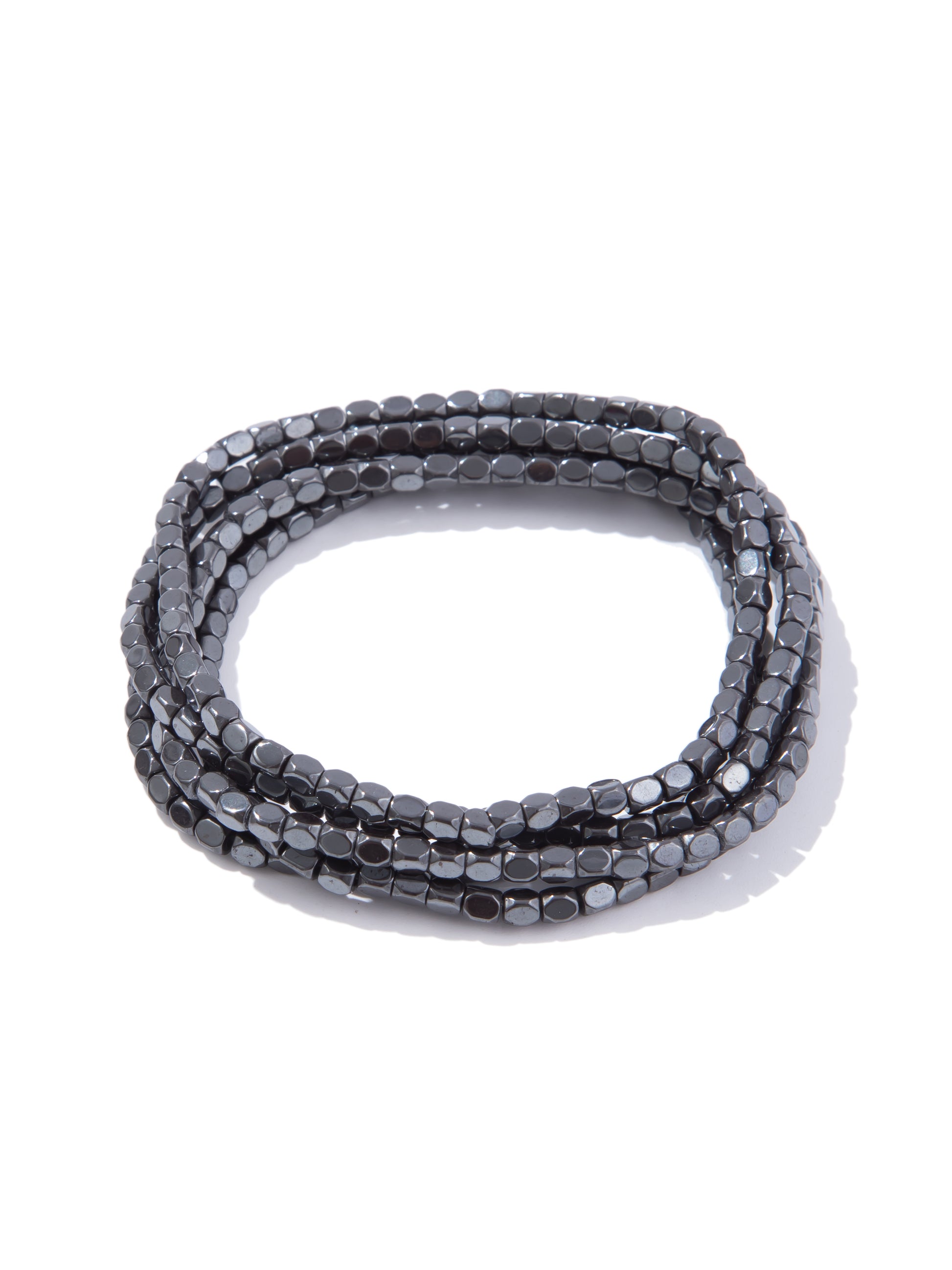 Graphite Gleam Bracelet Set  - Gunmetal