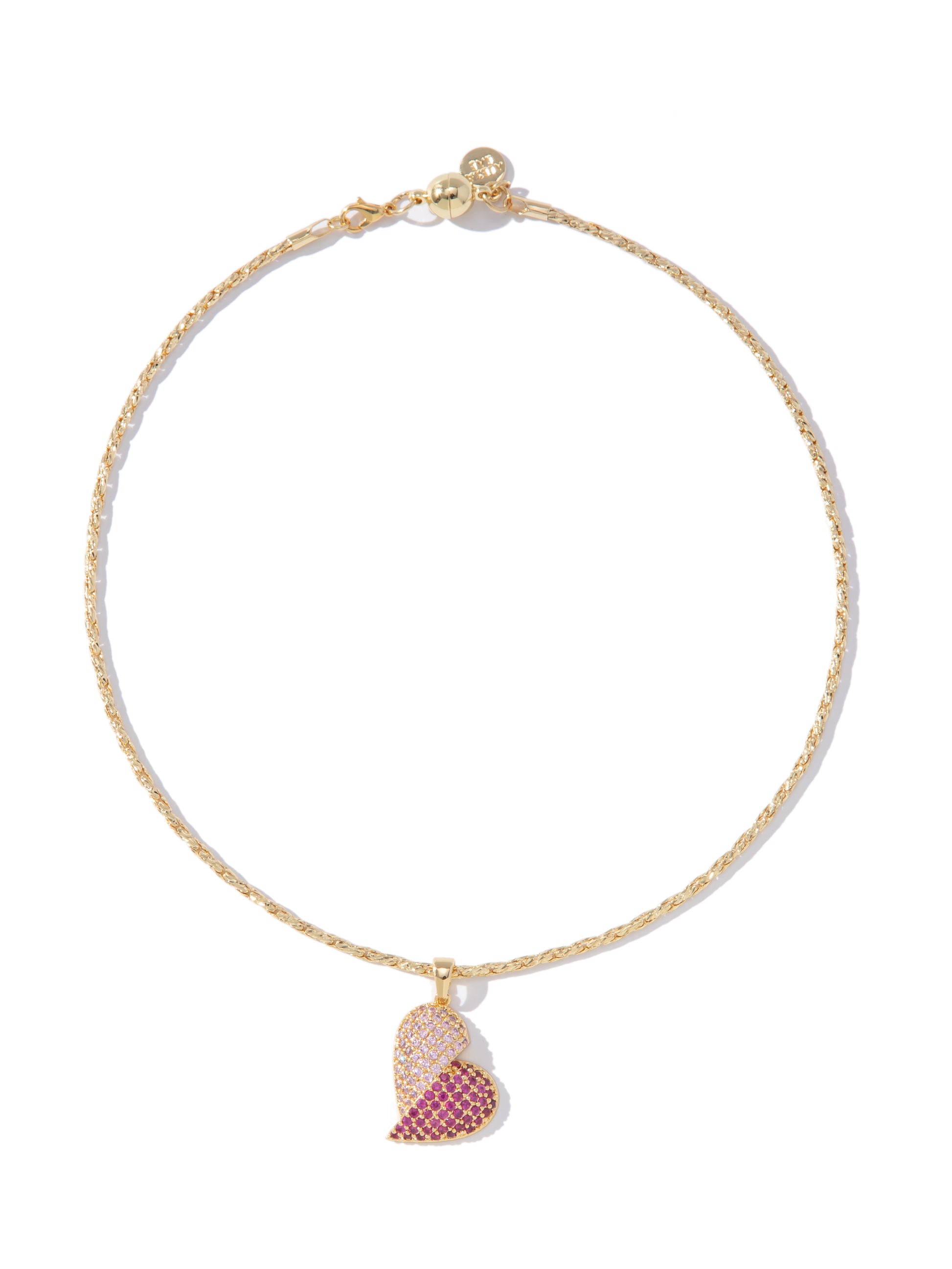 Half Of Me Necklace - Pink