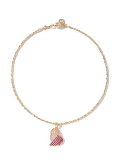 Half Of Me Necklace - Pink