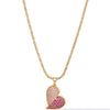 Half Of Me Necklace - Pink