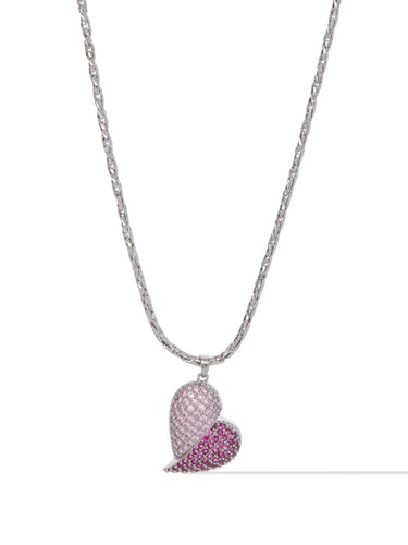 Half Of Me Necklace - Pink
