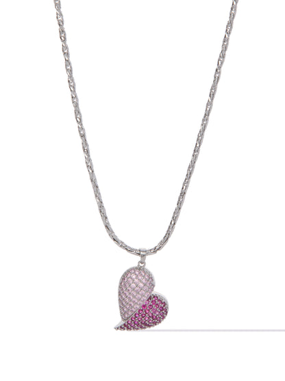 Half Of Me Necklace - Pink