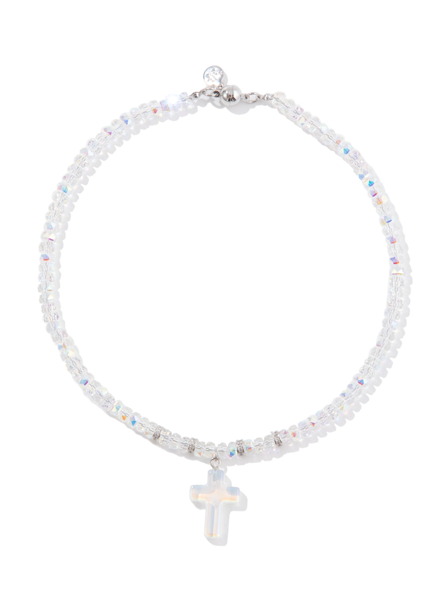 Halo Of Light Necklace - Silver Clear AB