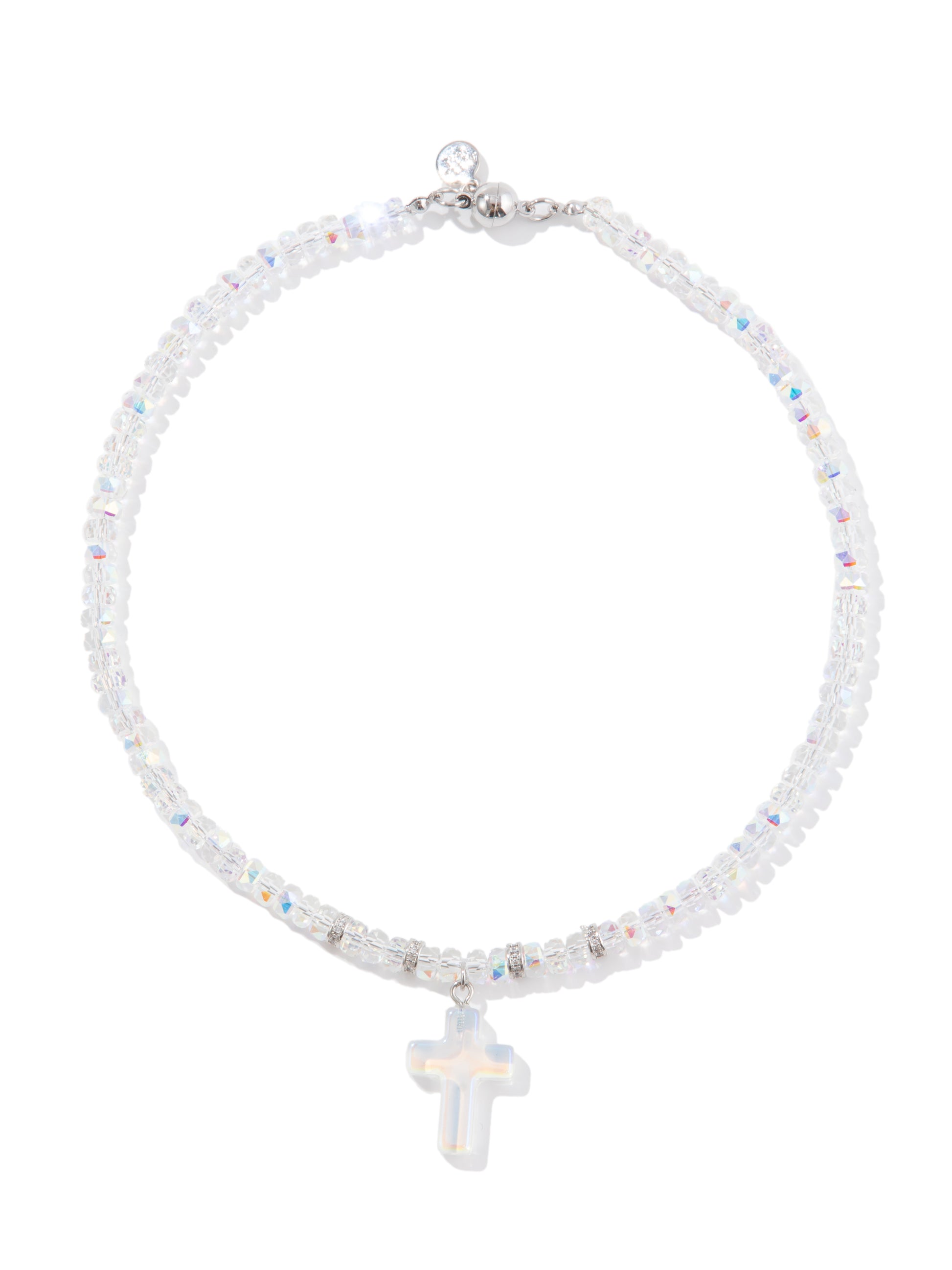 Halo Of Light Necklace - Silver Clear AB