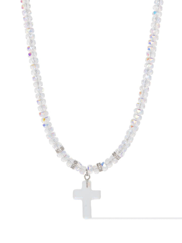 Halo Of Light Necklace - Silver Clear AB