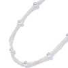 Head Over Heels Necklace - Liquid Metallic Pearl White