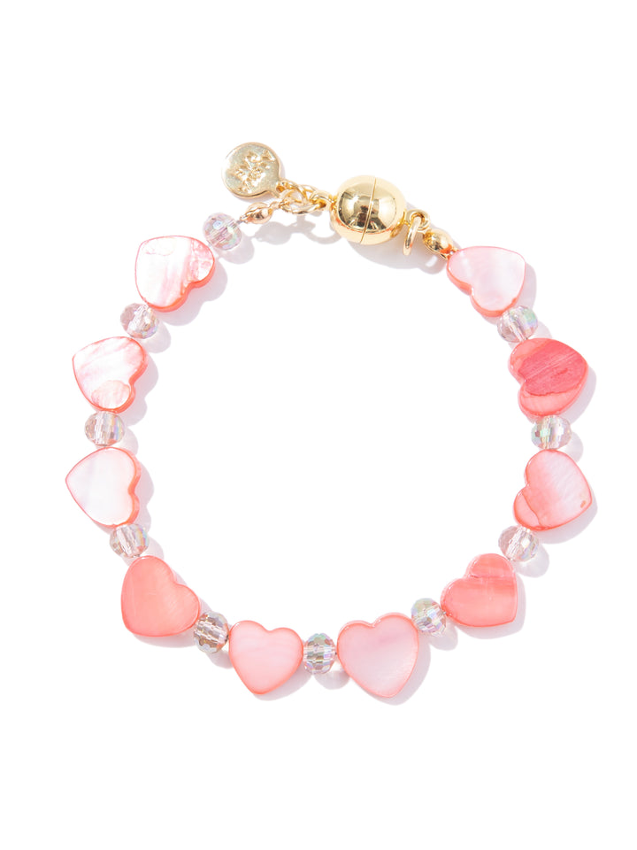 Heart Fire Bracelet - Coral Glow