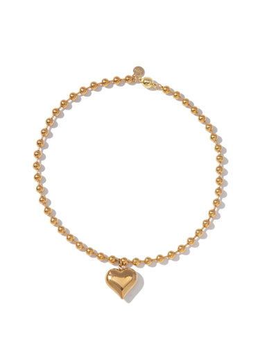 Heart Of Steel Necklace - Gold