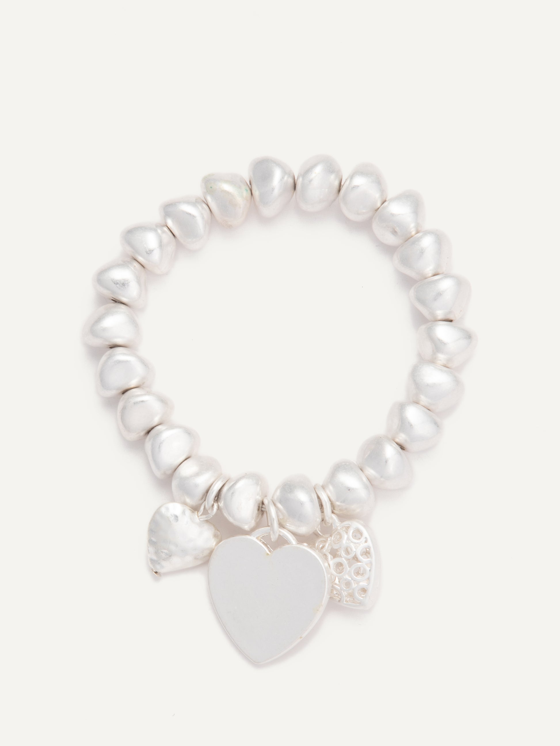 Heart Strings Bracelet - Pearl White