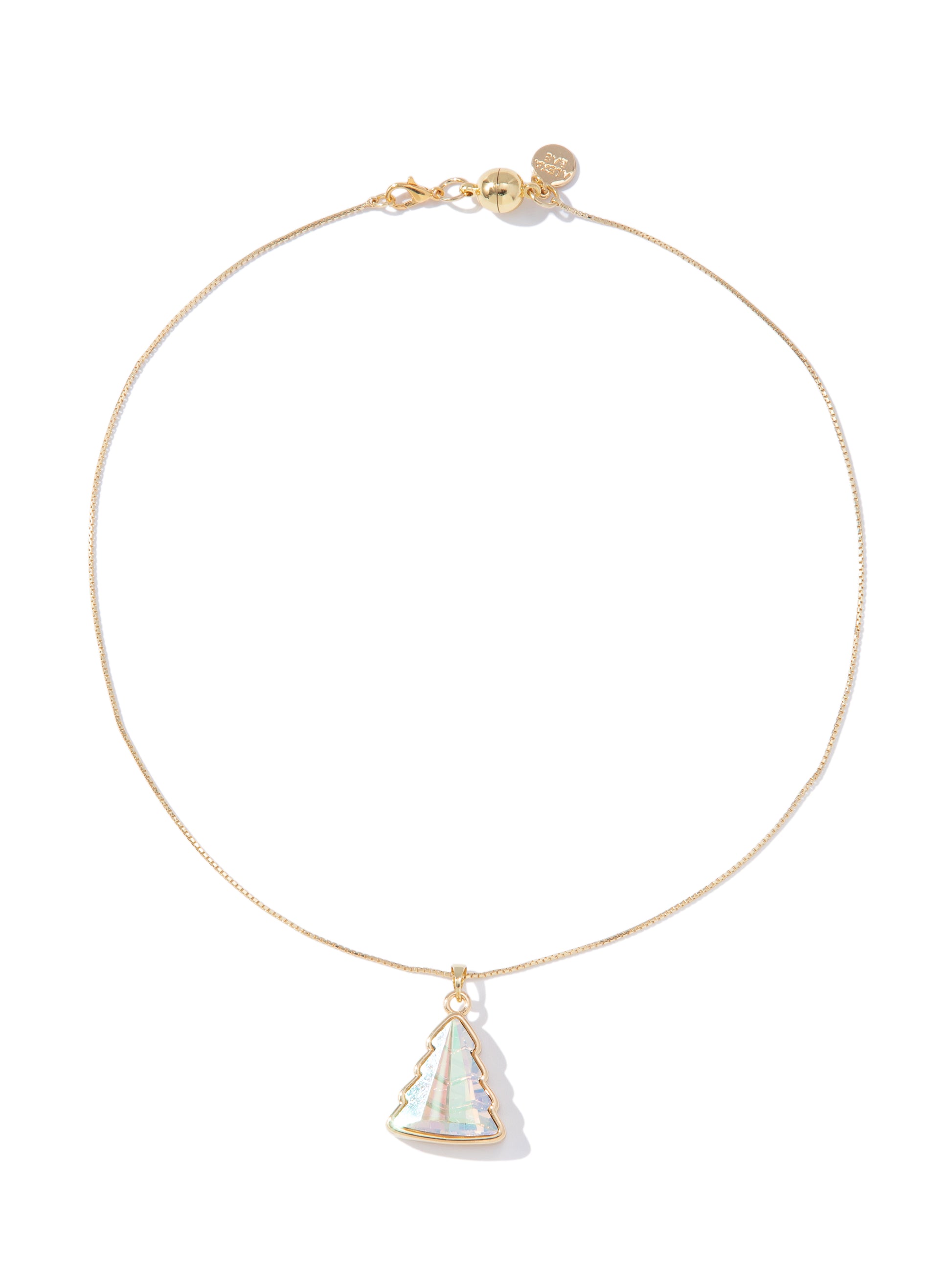 Holiday Glow Necklace - Gold Cream