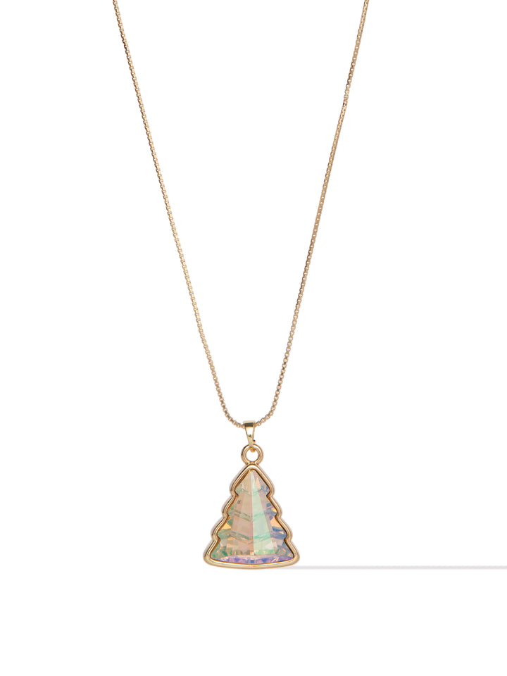 Holiday Glow Necklace - Gold Cream