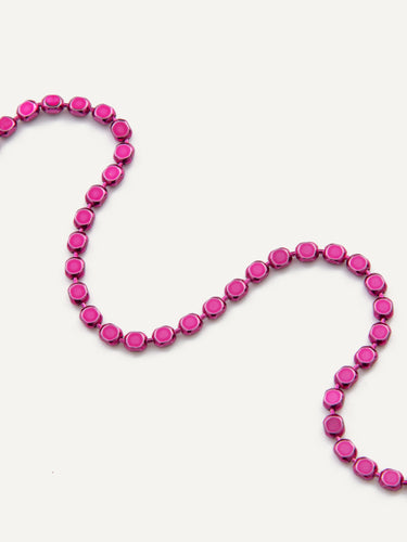 How Sweet It Is Necklace - Metallic Magenta