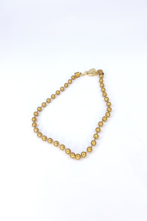 Great Balls Of Fire Necklace - Metallic Saffron
