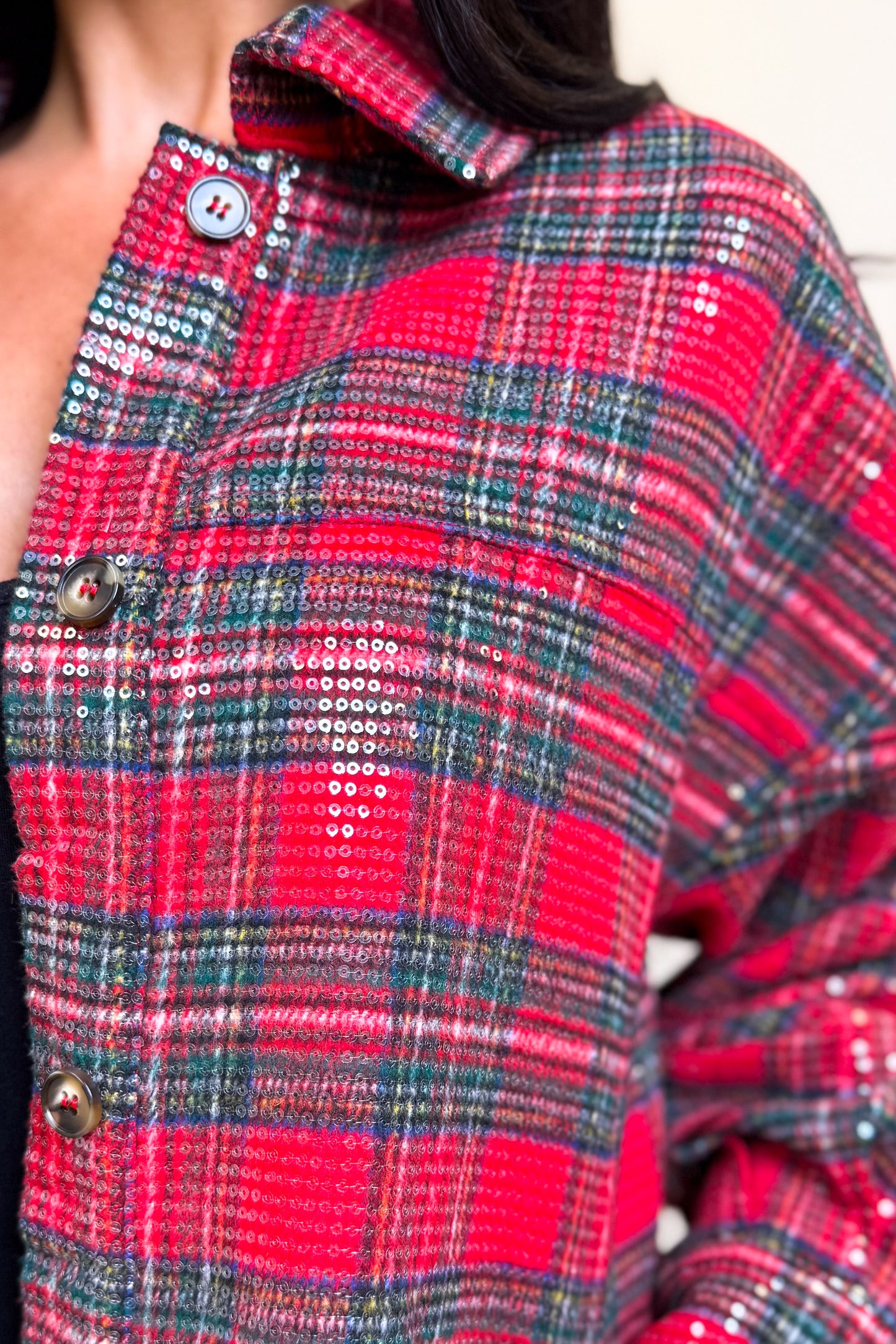 Brightly Shining Plaid Shacket