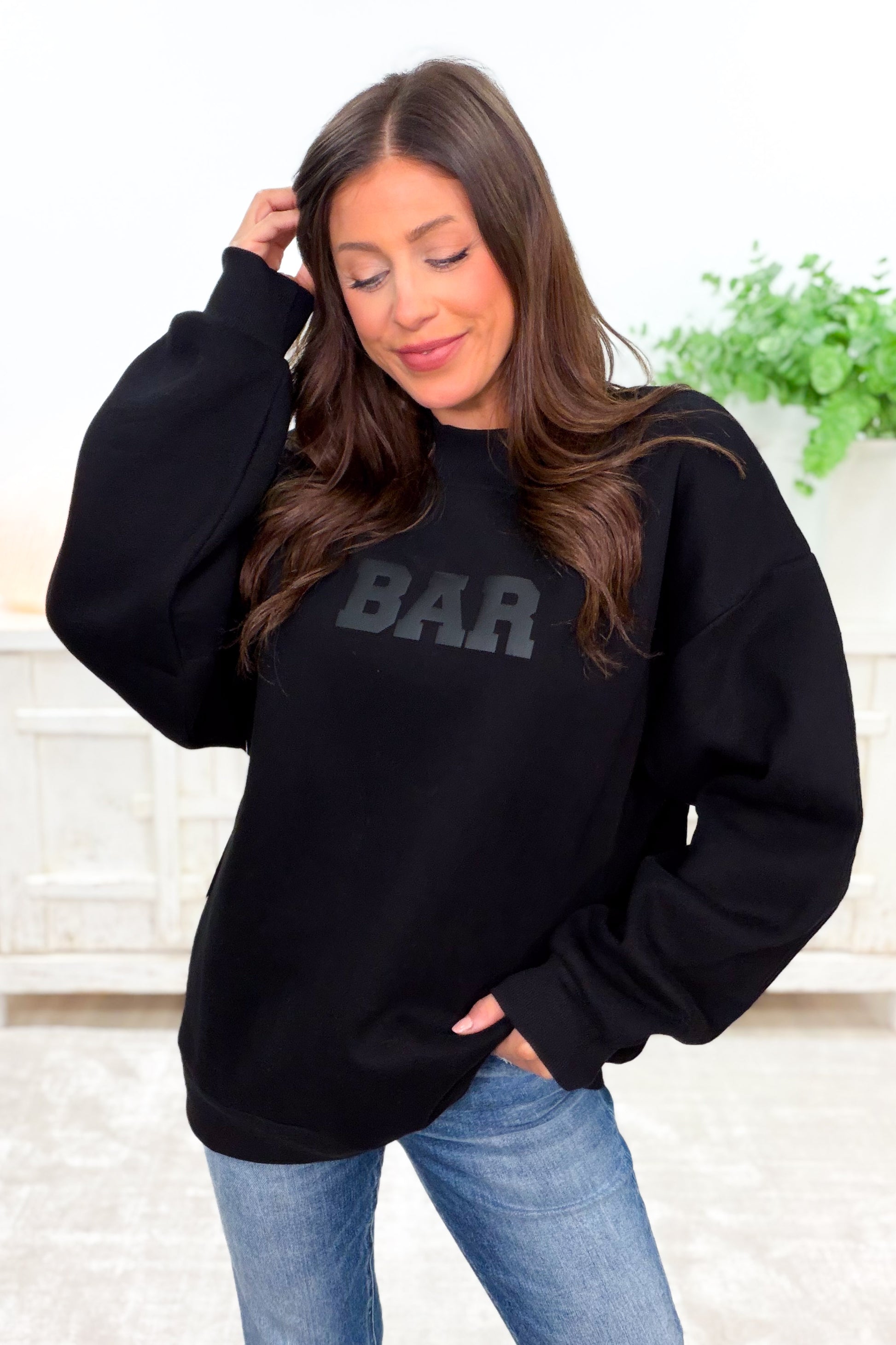 The BAR Essential Sweatshirt - Jet Black
