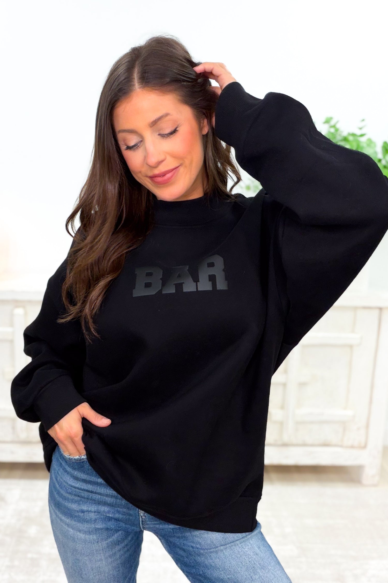 The BAR Essential Sweatshirt - Jet Black