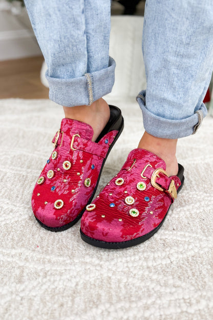 Quinby Clog - Red Multi