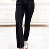 All Nighter By Saige Denim - Mid Rise Slim Straight Jeans - Black