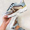 Global Chunky Modern Sneakers - Blue Gold