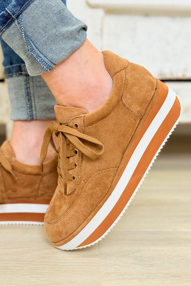 Corky's Jay Walking Sneakers - Tobacco Faux Suede