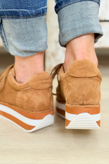 Corky's Jay Walking Sneakers - Tobacco Faux Suede
